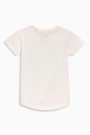 White Superstar Slogan Short Sleeve T-Shirt (3mths-6yrs)
